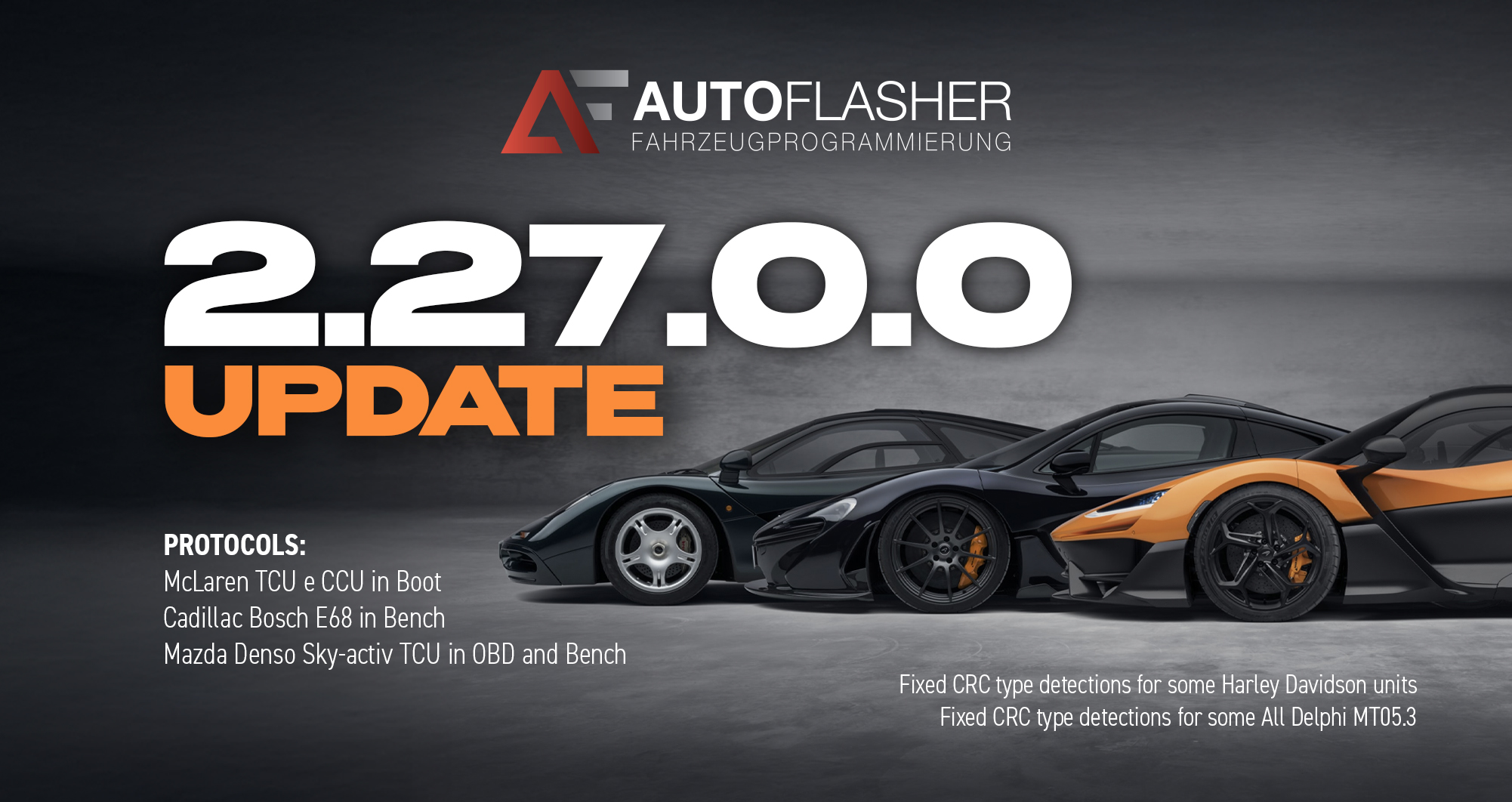 Mise à jour Autoflasher 2.27.0.0