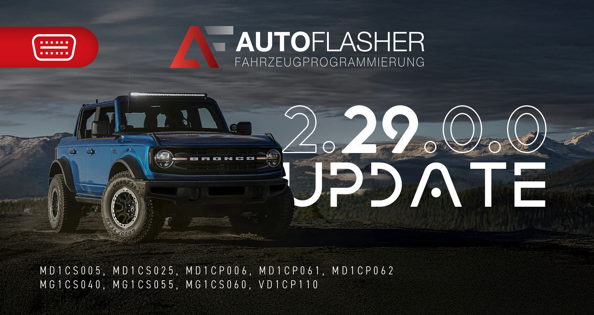 Mise à jour Autoflasher 2.29.0.0