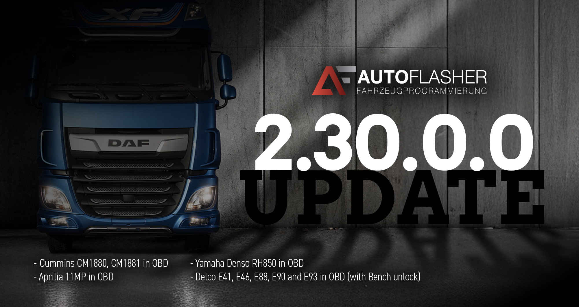 Mise à jour Autoflasher 2.30.0.0