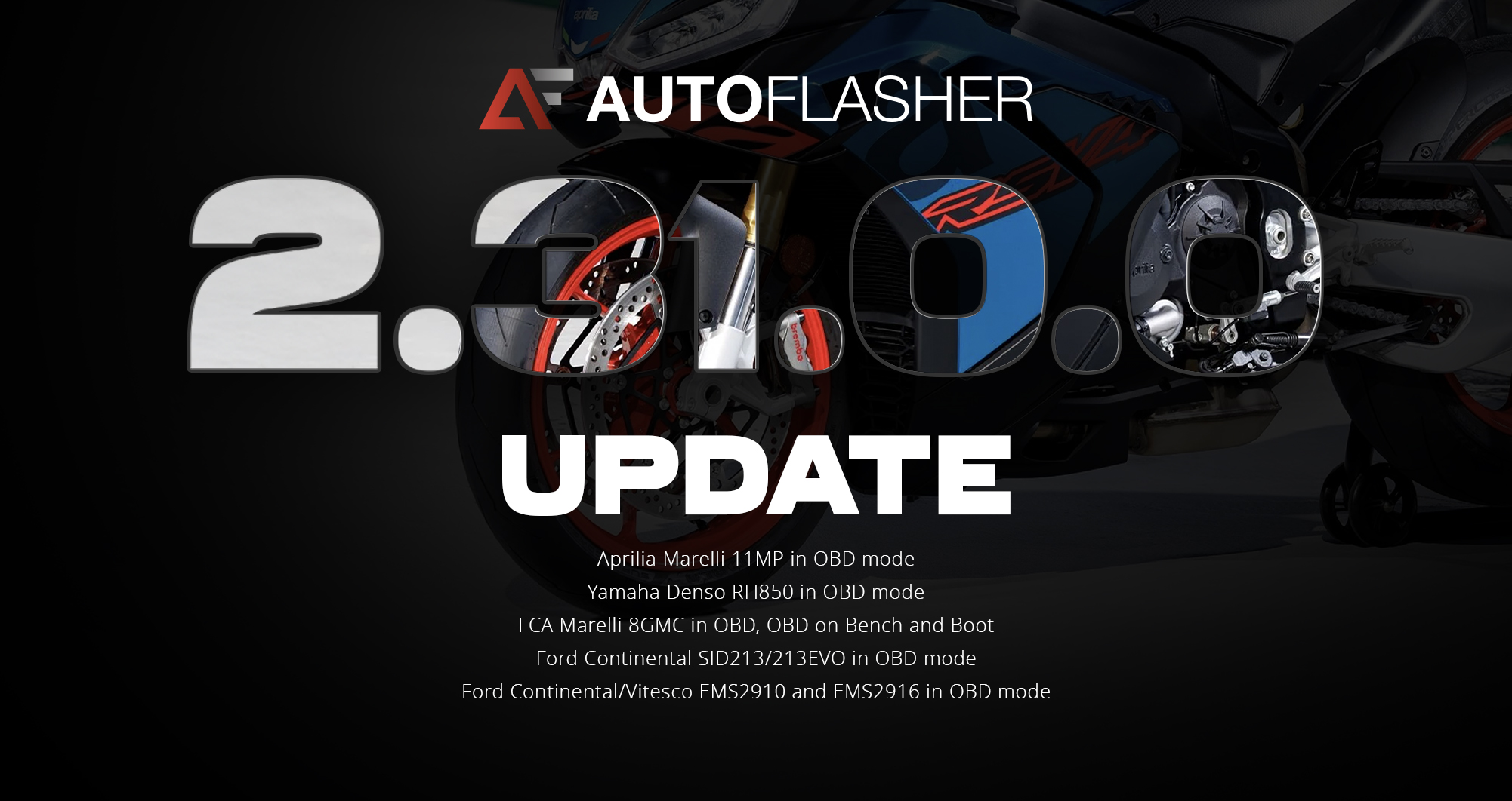 Mise à jour Autoflasher 2.31.0.0